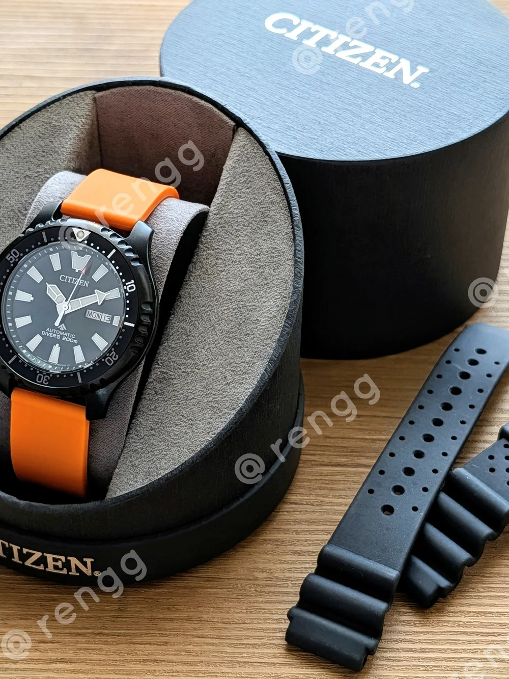 Dark Green Citizen Promaster FUGU AUTOMATIC Men's Dive Watch Sapphire 200M